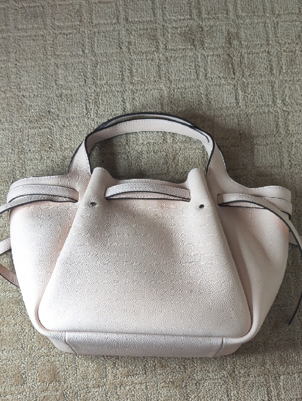 Tory Burch Small Romy Tote In Blush Pink - Picture 4 of 11